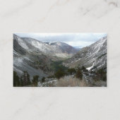 Rijden door de bergen van Snowy Sierra Nevada Visitekaartje (Achterkant)