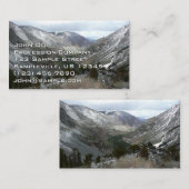 Rijden door de bergen van Snowy Sierra Nevada Visitekaartje (Voorkant / Achterkant)