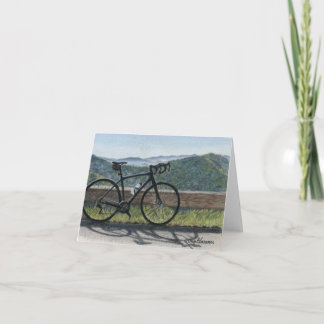 Rijden door de Blue Ridge-briefkaarten Bedankkaart