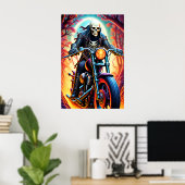 Rijden door de interlacing boomledematen poster (Thuiskantoor)