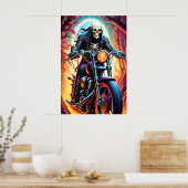 Rijden door de interlacing boomledematen poster (Keuken)