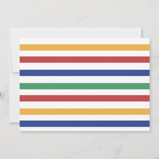 Rijden door de verjaardagsparade van Kind Kaart (Achterkant)