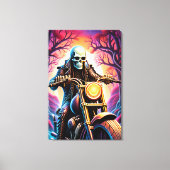 Rijden door de verwevende takken canvas afdruk (Voorkant)