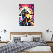 Rijden door de verwevende takken canvas afdruk (Insitu (Slaapkamer))