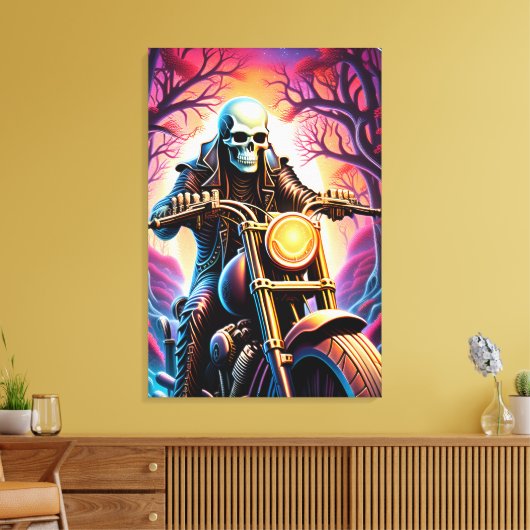 Rijden door de verwevende takken canvas afdruk (Insitu (Woonkamer))