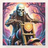 Rijden door de verwevende takken glazen onderzetter (Voorkant)