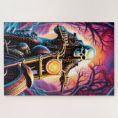 Rijden door de verwevende takken legpuzzel (Horizontaal)