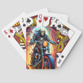 Rijden door de verwevende takken pokerkaarten (Achterkant)