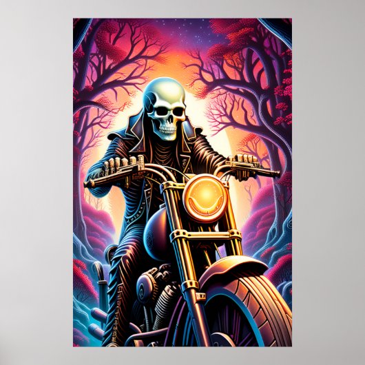 Rijden door de verwevende takken poster (Voorkant)