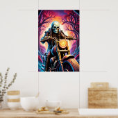 Rijden door de verwevende takken poster (Keuken)