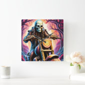 Rijden door de verwevende takken vierkante klok (Huis)