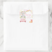 Rijden door Elephant Baby shower Dank u Sticker (Tas)