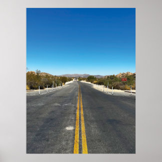 Rijden door Joshua Tree. Poster