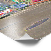 Rijden door Lincoln Avenue Foto Afdruk (Hoek)