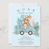 Rijden door Oerwoud Animals Boys Baby shower Kaart (Voorkant)