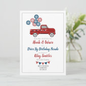 Rijden door verjaardagsfeest Social Distancing Par Kaart (Staand voorkant)