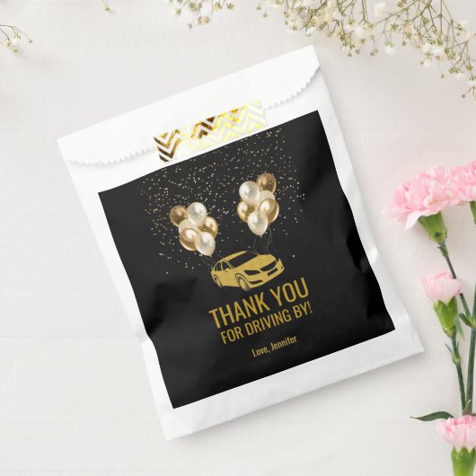 Rijden door Verjaardagsfeestparade Bedankzakje (Gezegeld)