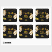 Rijden door Verjaardagsfeestparade Vierkante Sticker (Vel)