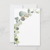 Rijden door Vrijgezellenfeest Greenery Eucalyptus Kaart (Achterkant)