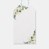 Rijden door Vrijgezellenfeest Witte bloemencadeau  Cadeaulabel (Achterkant)