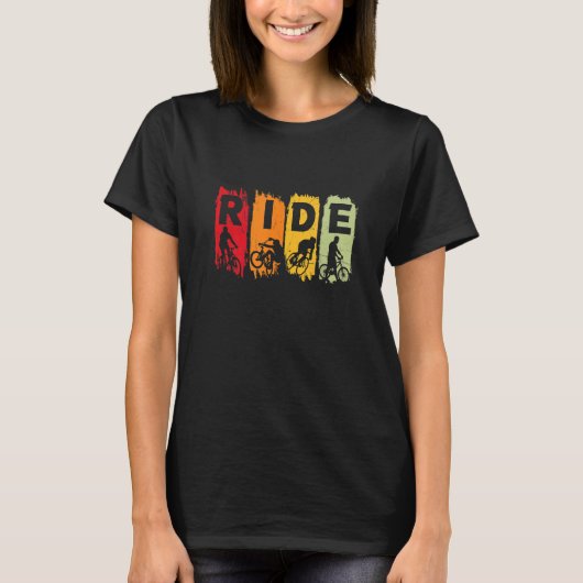 Rijden Fiets Fietser T-shirt (Voorkant)