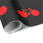 Rijden. Fiets rood/zwart Cadeaupapier (Rol Hoek)