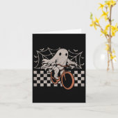 Rijden Ghost Fiets Halloween Kostuum Ghoul Biker Kaart (Gele Bloem)