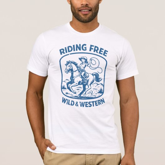 Rijden gratis - Wild & Western T-shirt (Voorkant)