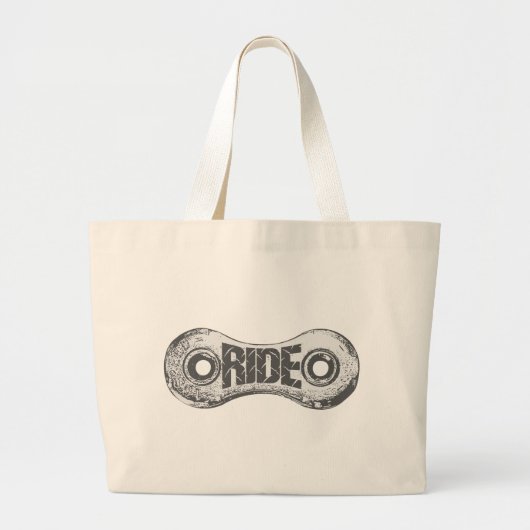 Rijden Grote Tote Bag (Voorkant)