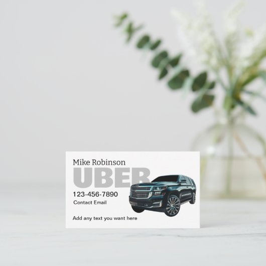 Rijden Hailing Car Service Driver Visitekaartje (Staand voorkant)