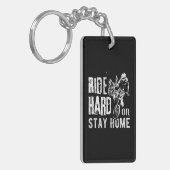 Rijden, hard of blijf Home Dirt bike Sleutelhanger (Voorkant Links)