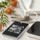 Rijden, hard of blijf Home Dirt bike Sleutelhanger (Voorkant Rechts)