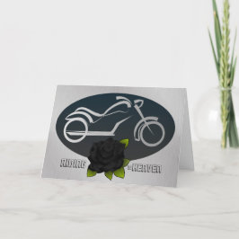 Rijden in de hemel Sympathy Card voor Biker Kaart