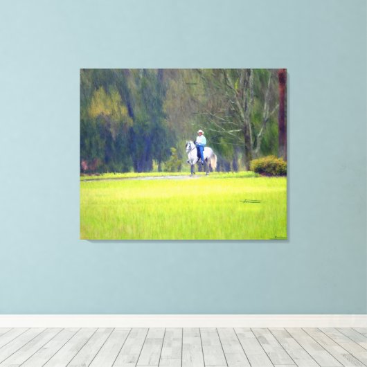 Rijden in de regen canvas afdruk (Insitu (Houten vloer))