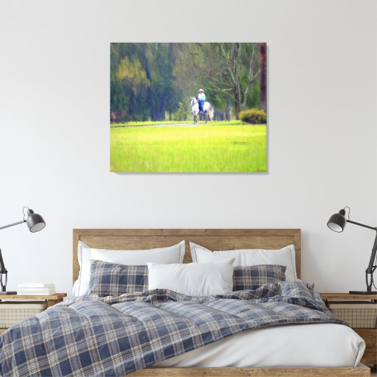 Rijden in de regen canvas afdruk (Insitu (Slaapkamer))