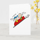 Rijden in de Rollercoaster Kaart (Gele Bloem)