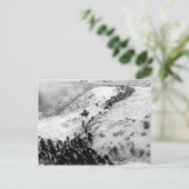 Rijden in de winter. briefkaart (Staand voorkant)
