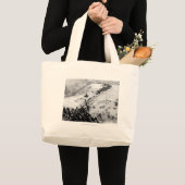 Rijden in de winter. grote tote bag (Voorkant (product))