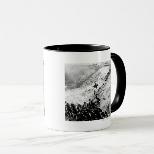 Rijden in de winter. mok (Voorkant rechts)