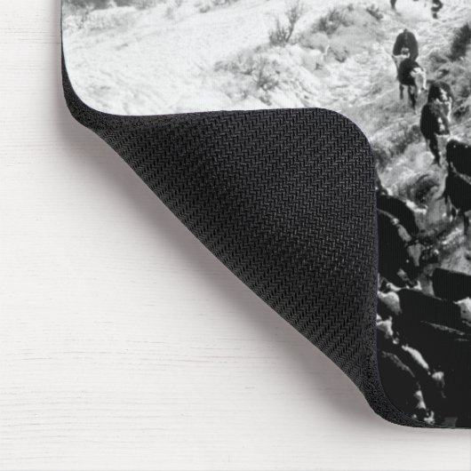 Rijden in de winter. muismat (Hoek)