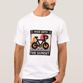 Rijden in de zonsondergang t-shirt