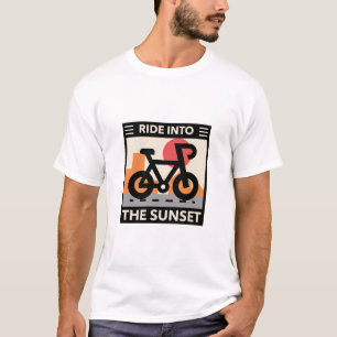 Rijden in de zonsondergang t-shirt