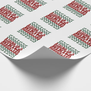 Rijden in een Winter Wonderland Lelijke Kerst  Cadeaupapier