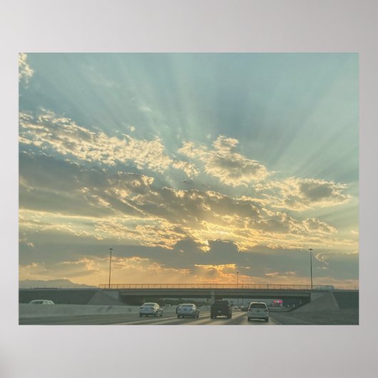 Rijden in het Licht Poster (Voorkant)