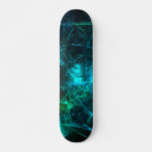 Rijden in stijl: groen Abstract skateboard (Voorkant)
