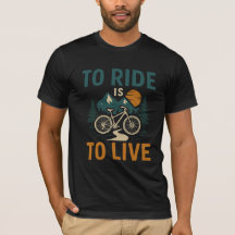 Rijden is een live fiets T-shirt