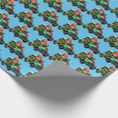 Rijden Leprechaun Cadeaupapier (Hoek)