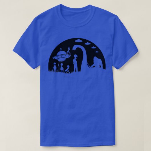 Rijden Loch Ness Monster Met S T-shirt (Design voorkant)
