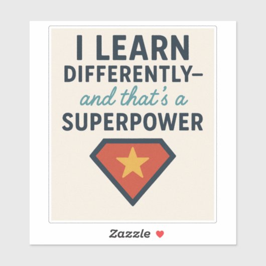 Rijden met ADHD* leer ik anders Sticker (Vel)