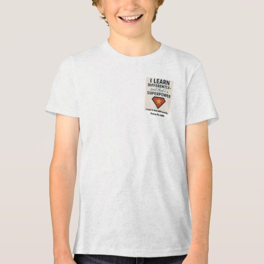Rijden met ADHD* leer ik anders Tri-Blend Shirt (Voorkant)